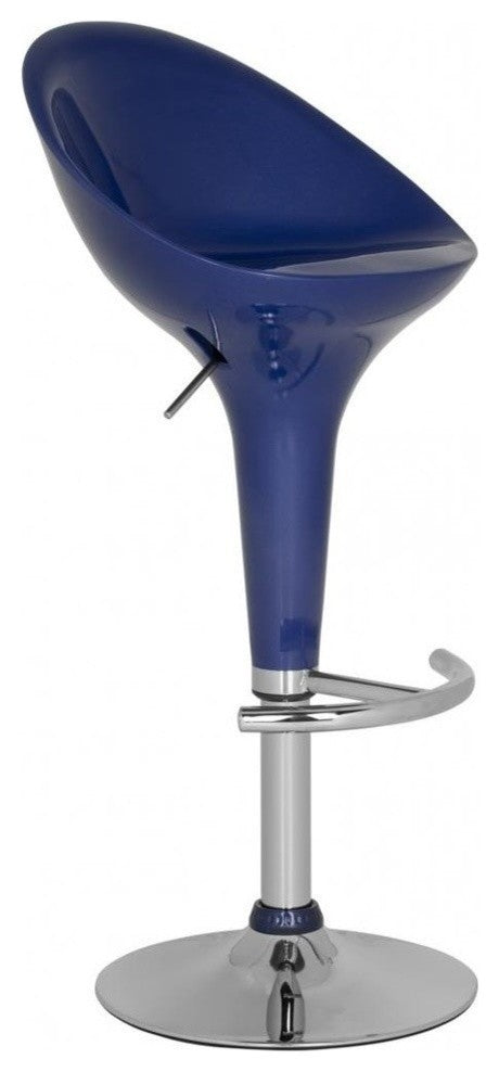 Safavieh Zorab Swivel Barstool, Navy Blue
