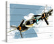 Marmont Hill, "P38 Lightning" by Rick Martin Painting Print on White Wood, 24x16