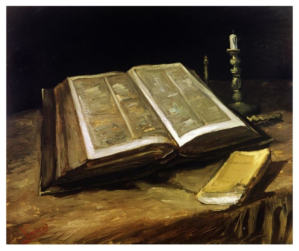 "The Bible: Still Life" Digital Paper Print by Vincent Van Gogh, 24"x20"