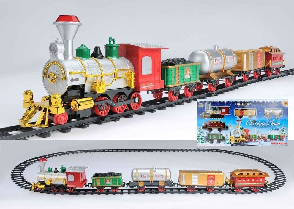 17-Battery Operated Animated Christmas Train Set With Sound