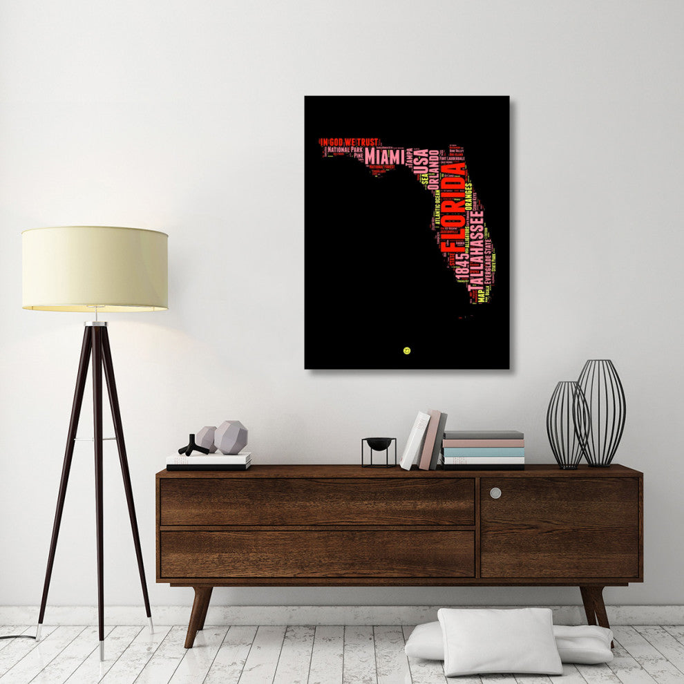 "Florida Word Cloud 1" Fine Art Print