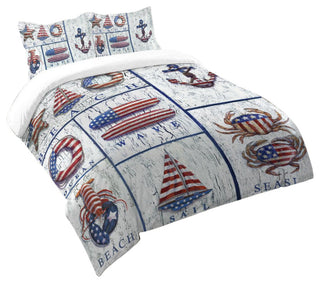 Patriotic Coastal Mix Comforter