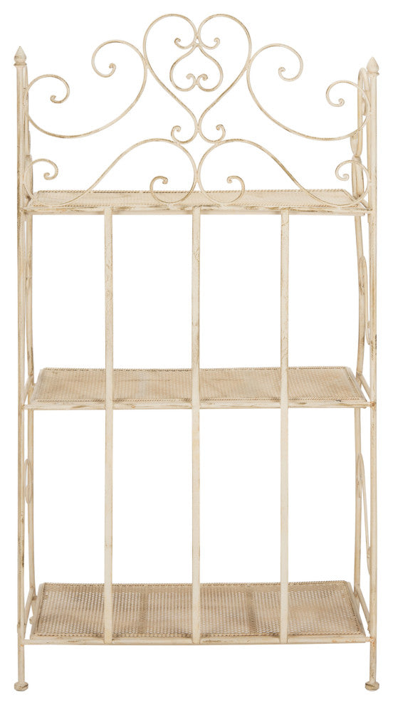Safavieh Torus Patio 3-Tier Shelf Pearl White