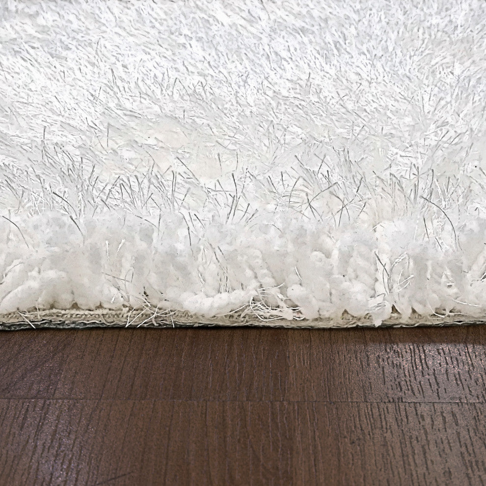 Forte 88601-100 Area Rug, White, 3'x5'