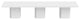 Contemporary Thick Wood Extra Large Dining Table, High Gloss White