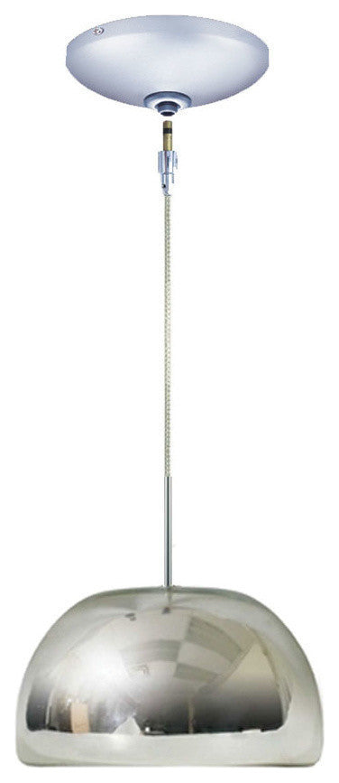 Light Low Voltage Pendant And Canopy Kit, Chocolate Bronze, Chrome Chrome