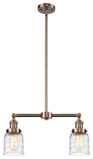 Bell Island Light, Antique Copper, Deco Swirl