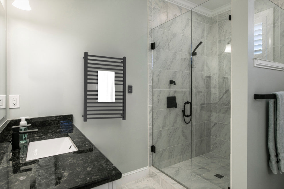 Quadro Q2942 Hardwired Towel Warmer, Matte Black