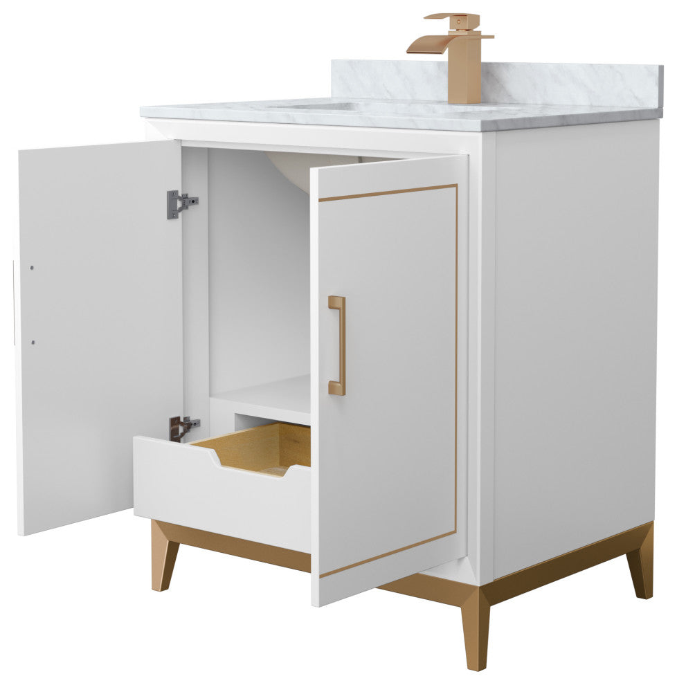 Marlena 30" Single Vanity, Top, Bronze Trim