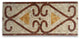 Marble Mosaic Border Listello Tile Everlasting Rojo 7.1x15.7 Polished, 1 piece