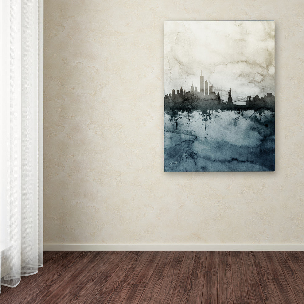 Michael Tompsett ''New York Skyline Tall'' Canvas Art, 14x19