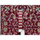 Red, Hand Knotted, Nain Design, 250 KPSI Organic Wool Runner Rug, 2'9"x8'2"