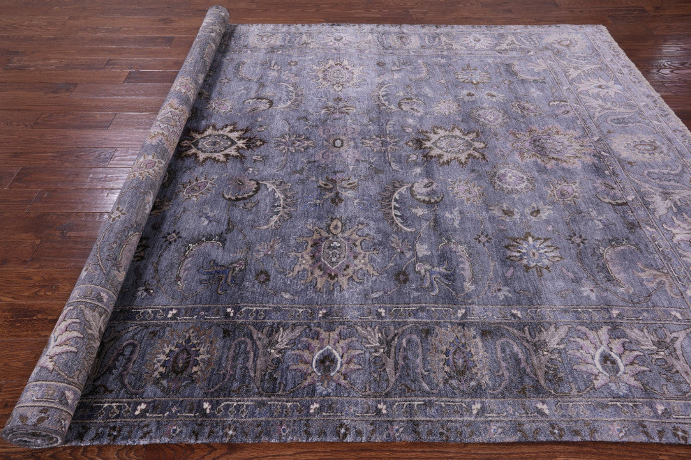 Persian Handmade Silk Rug 7' 8" X 9' 6" Q9028