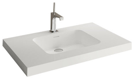 Deco Collection Lav Sink 30" made, WETMAR BiO, Glossy White