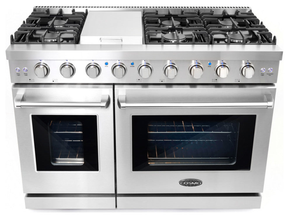 2-Piece Kitchen, 48" Gas Range and 48" Under Cabinet Range Hood