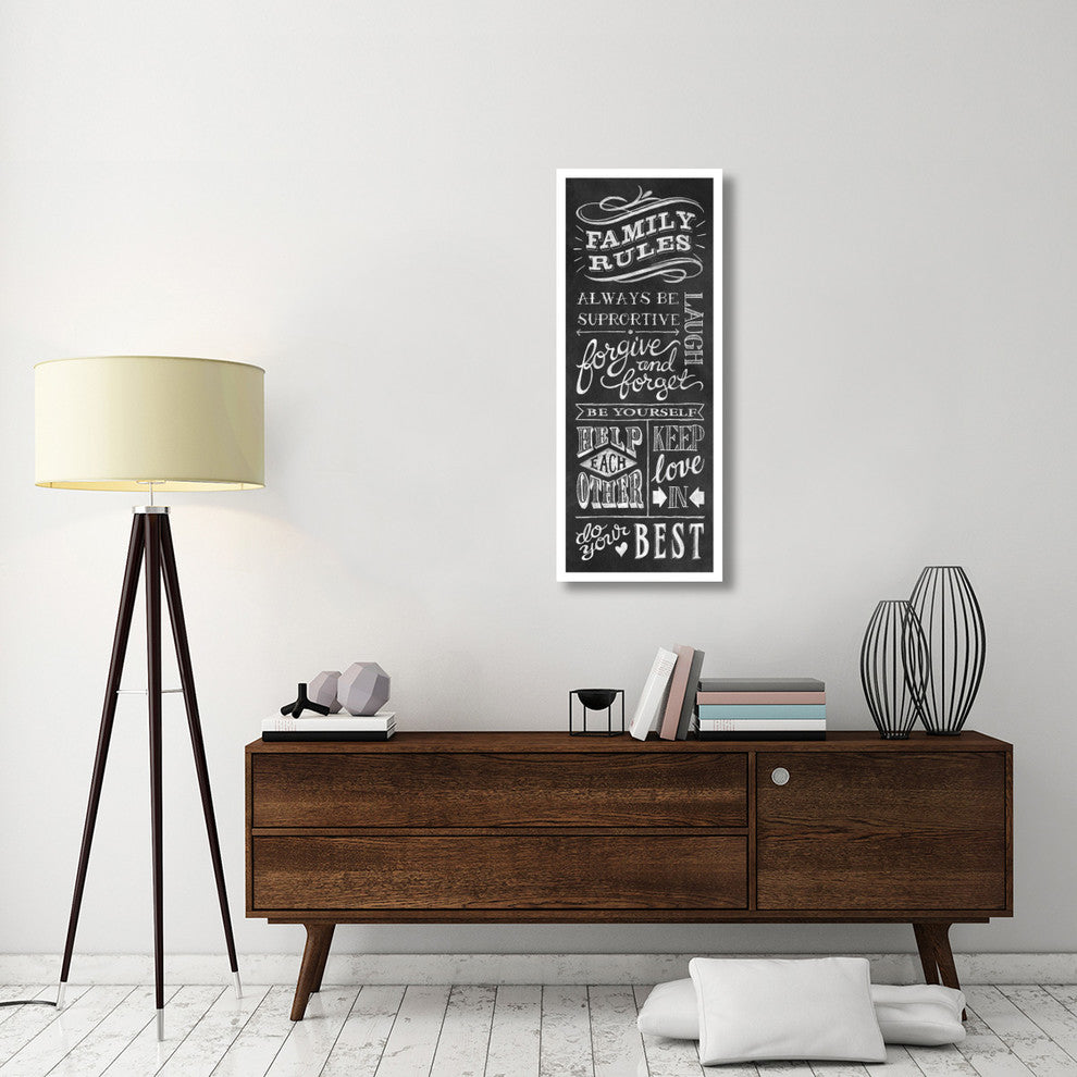 "Family Rules I" Digital Paper Print by Mary Urban, 19"x46"