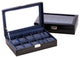 Black Leather 10 Watch Case