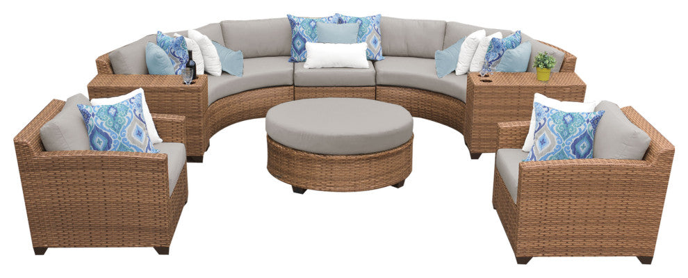 Laguna 8 Piece Outdoor Wicker Patio Furniture Set 08e