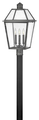 Hinkley Nouvelle Large Post Top Or Pier Mount Lantern, Blackened Brass