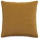 Gemma 21" Velvet Throw Pillow, Set of 2, Coin