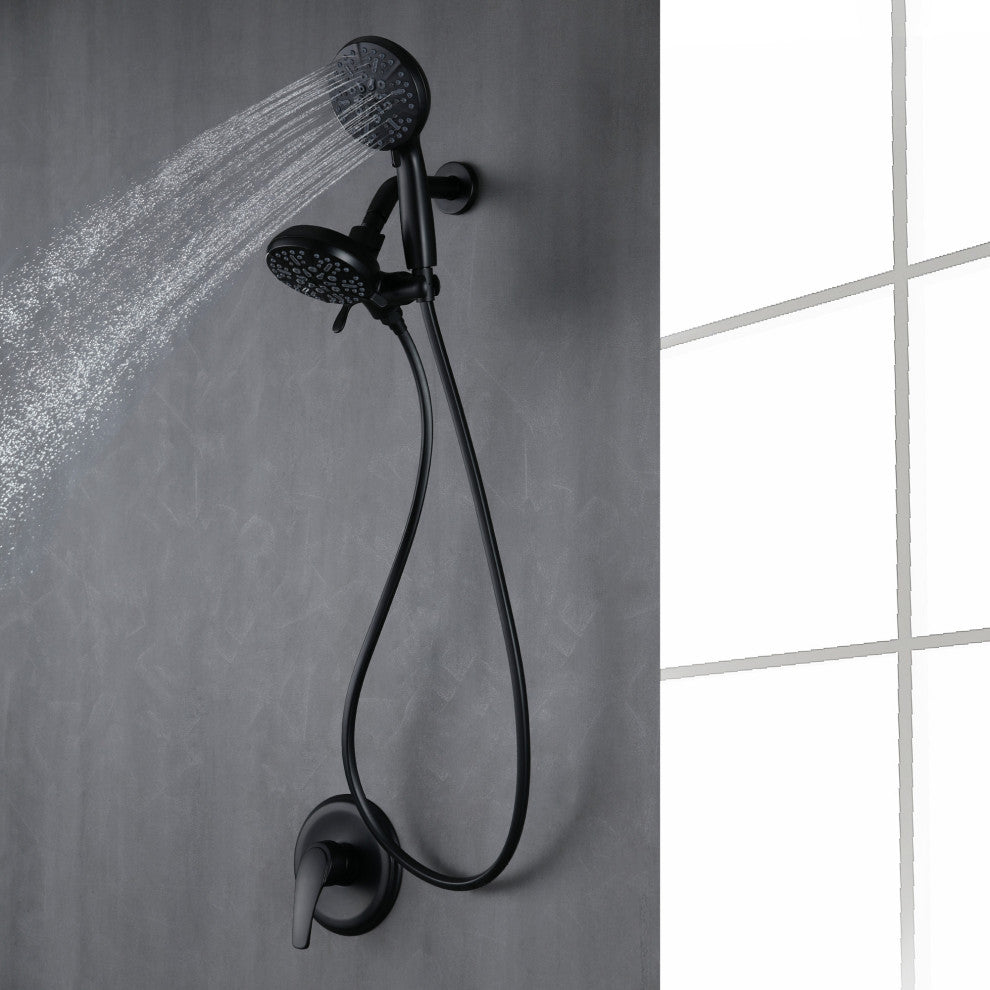 Wellfor Shower Faucet, 4.72" Large Face Handheld Shower Head