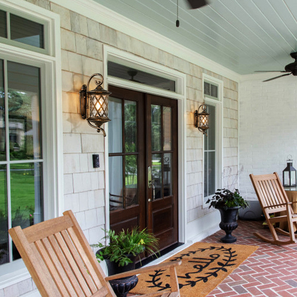 Outside Wall Lights Water Glass Exterior Wall Sconces
