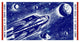 "Rocket Space Ship 305" Digital Paper Print by Retrorocket, 46"x24"