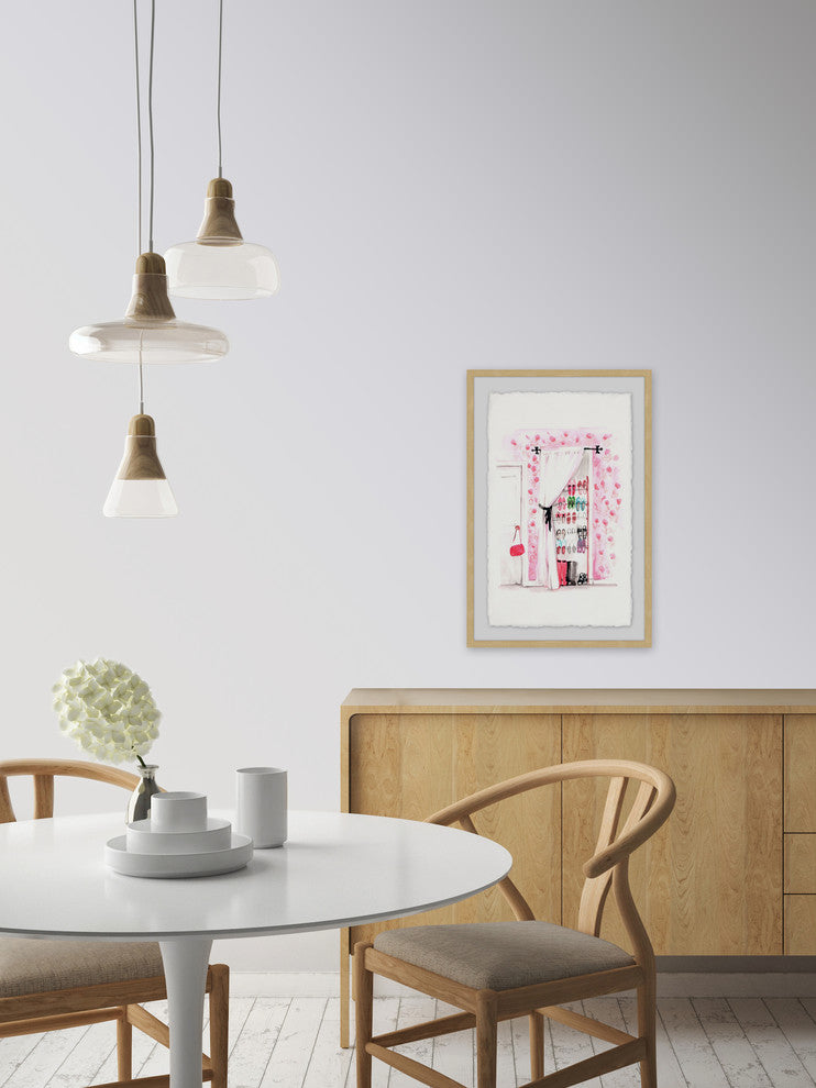 "Shoe Closet" Framed Painting Print, 24"x36"