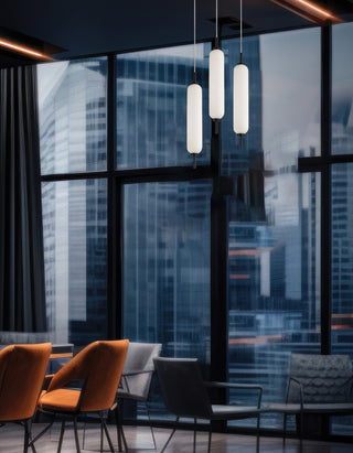 Typha LED Multi Pendant, 3 Light, Matte Black