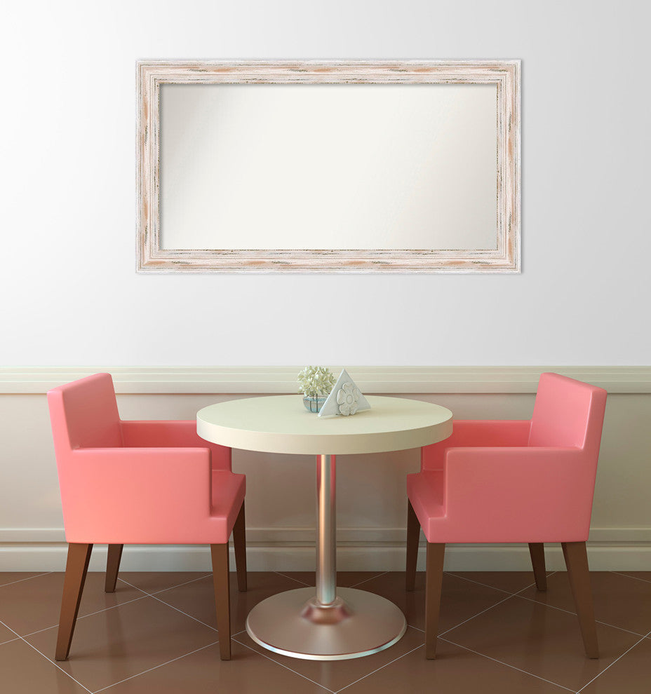 Wall Mirror Choose your Custom Size, Alexandria White Wash