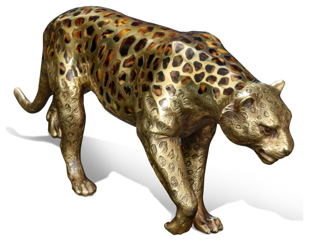 Prowling Leopard Sculpture