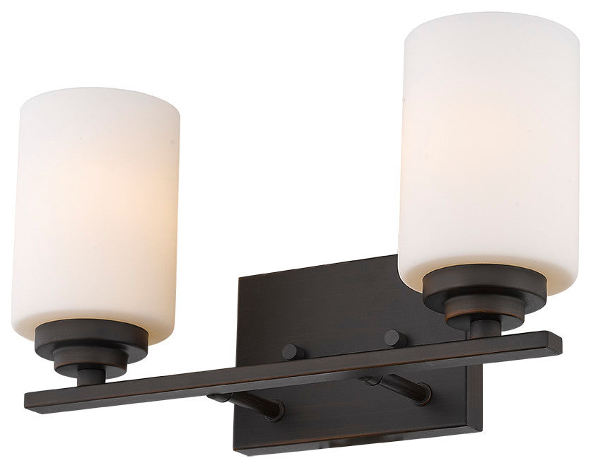 Millennium Lighting Durham 2-Light 14.25" Bathroom Vanity Light, Rubbed Bronze