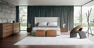 Bexley Bed Chalk Fabric / Queen