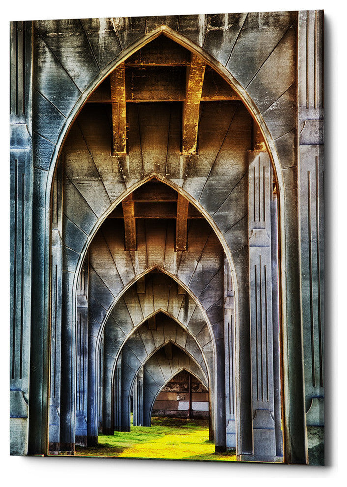 Epic Graffiti "Arches" by Darren White, Giclee Canvas Wall Art, 12"x18"