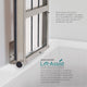Hermosa 32"x13.5" Back Wall-Mount Folding Tub Seat With 3" Slats, White