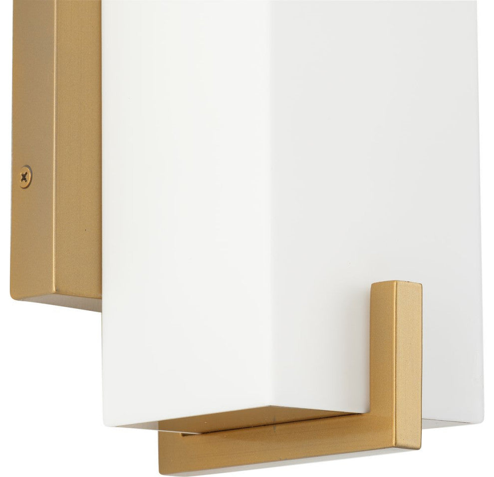 Antrim Collection One-Light Medium Outdoor Wall Lantern, Soft Gold