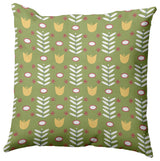 Spring Garden Polyester Indoor/Outdoor Pillow, Apple Green, 20"x20"
