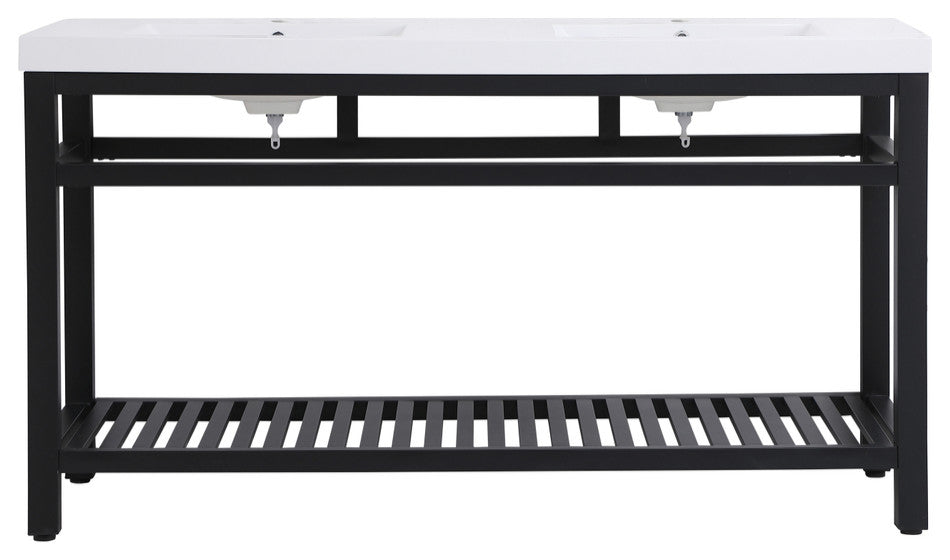 Home Living 22" Modern Black-Light Bathroom Vanity