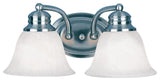 Maxim 2687 Malaga 13"W Bath Light - Satin Nickel / Frosted Glass
