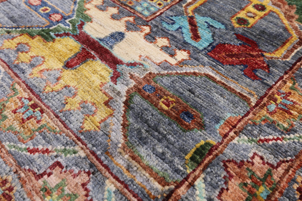 Hand-Knotted Tribal Fine Serapi Rug 6' 9" X 10' 0" - Q12488