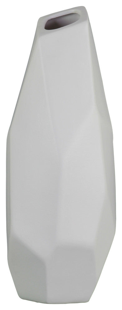 Kerrigan Ceramic Vase, Matte White