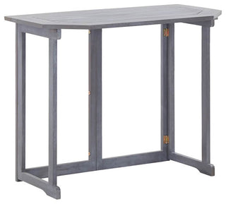 vidaXL Hanging Balcony Table Folding Garden Outdoor Table Solid Acacia Wood