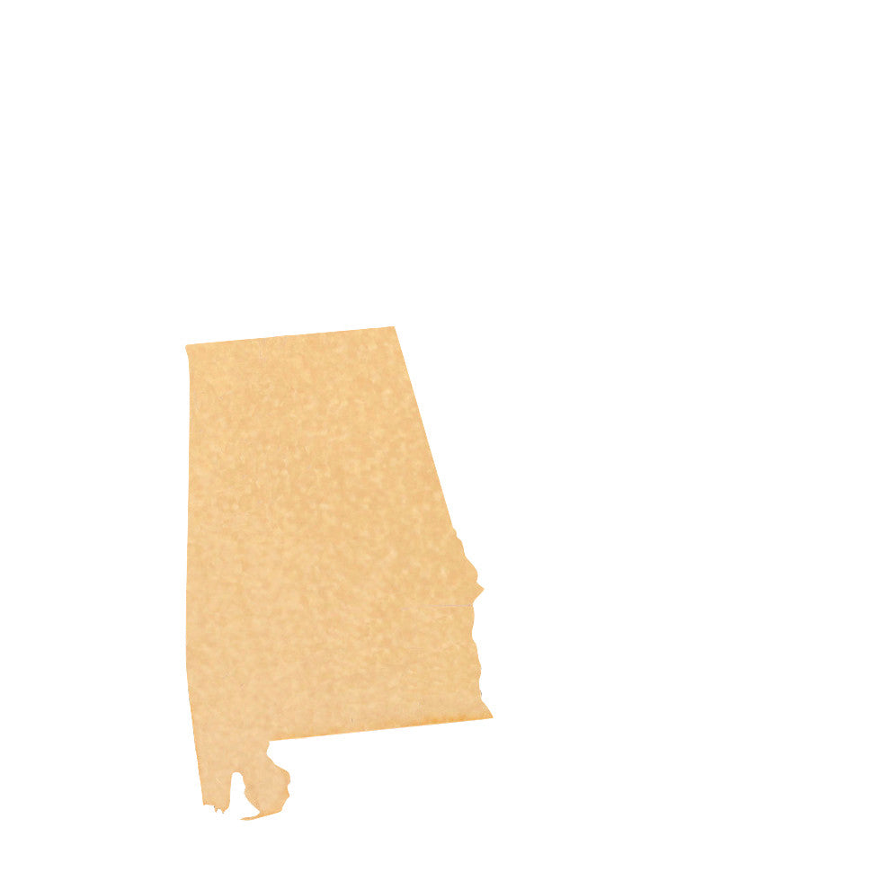State Shaped Cutting Boards, Black Richlite, Alabama