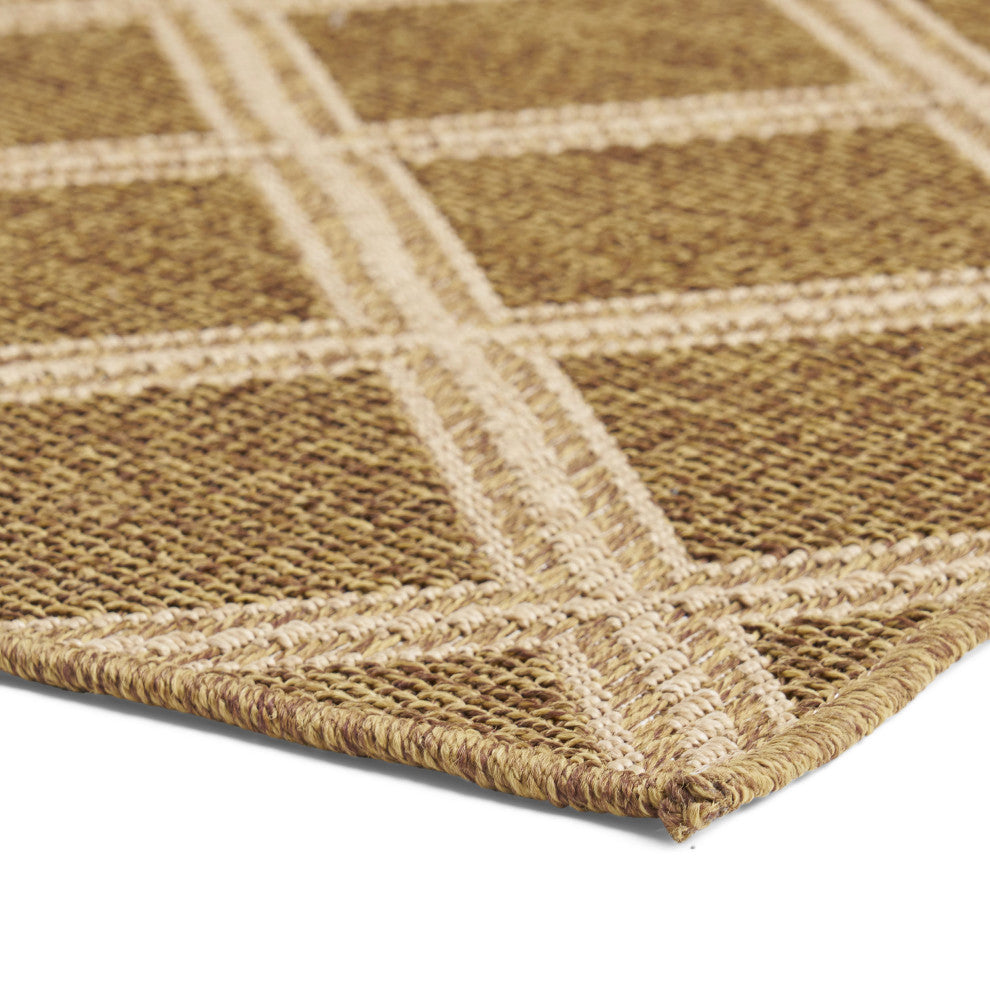 Althoff Indoor/Outdoor Area Rug, Natural, 84 W X 63 D X 0.16 H