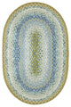 Homespice Decor - 22 x 72" Oval Seascape Cotton Braided Runner
