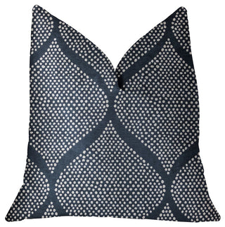 Pitaya Blue and White Luxury Throw Pillow, 18"x18"