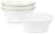 Stone Lain Quadro Porcelain Bowl Set of 4, White