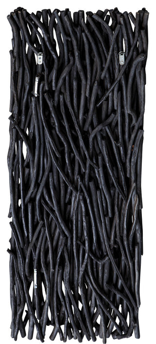 Uttermost 04331 Gathered Teak Black Wood Wall Decor