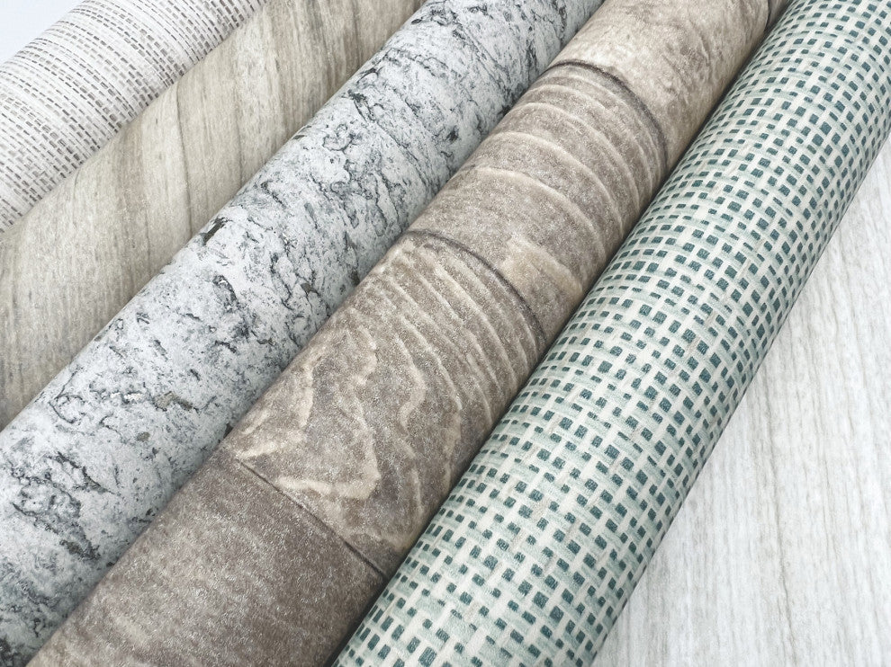 Hermosa Herringbone Brown Peel and Stick Wallpaper