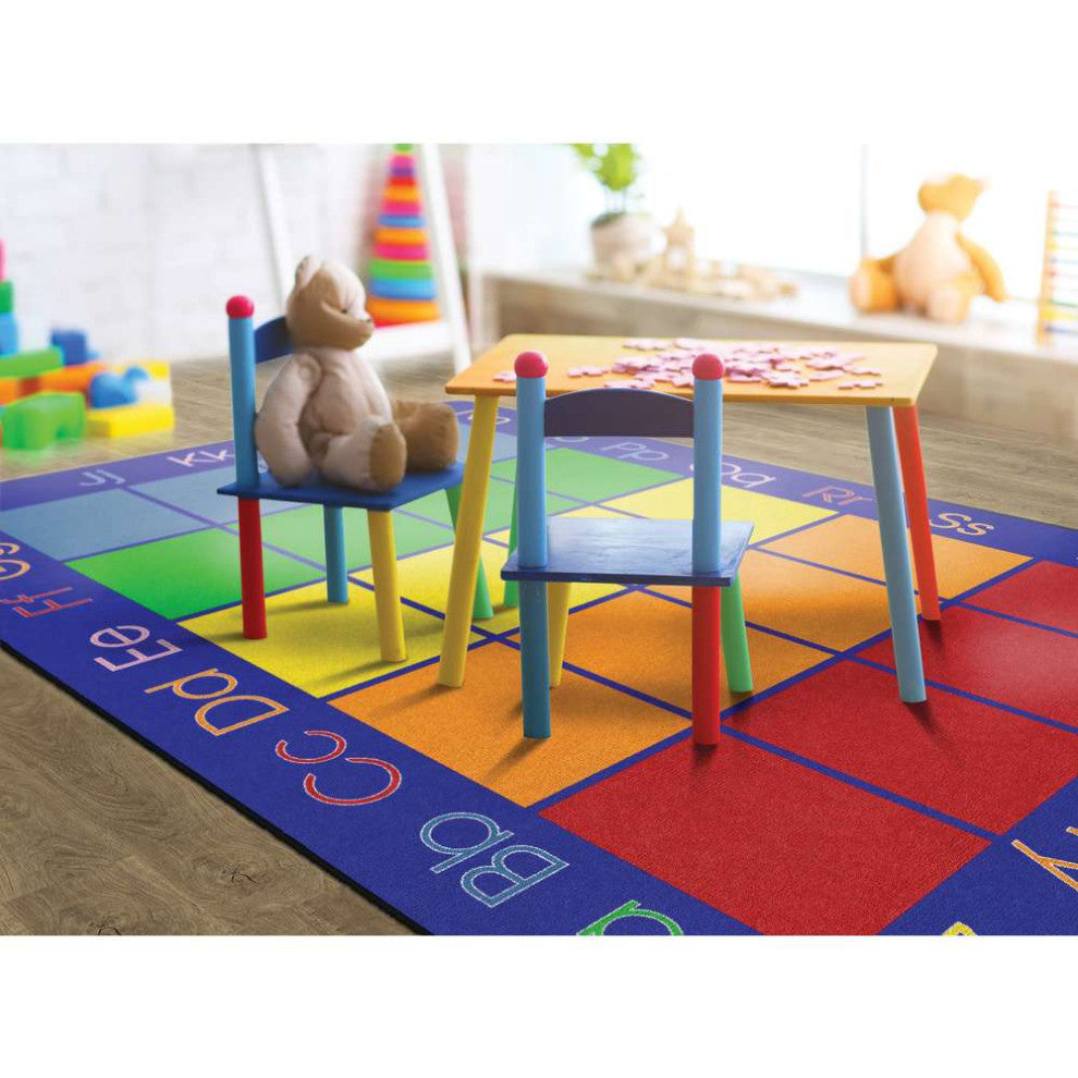 Flagship Carpets FA1331-44FS 7'6x12 My Rainbow Abc's Rug
